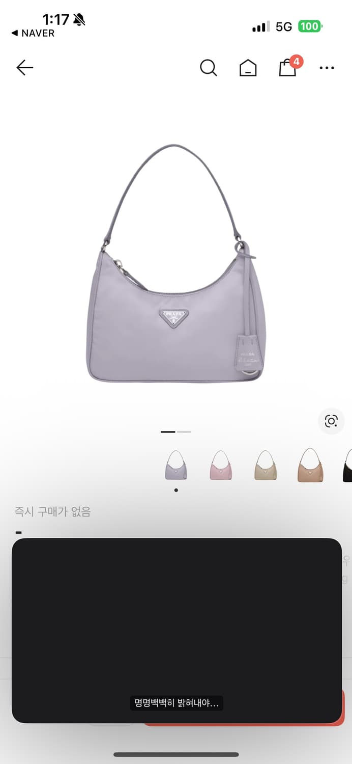 프라다 리에디션 리나일론 호보백 상품이미지1