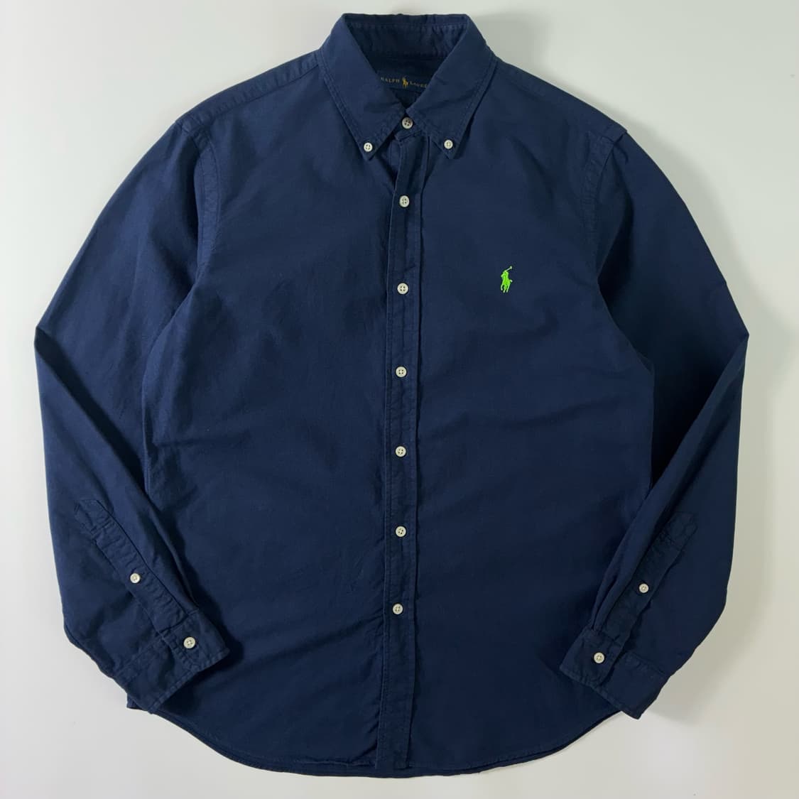 Polo  폴로 랄프로렌 90,s 자수 코튼 네이비 옥스퍼드 셔츠  상품이미지1