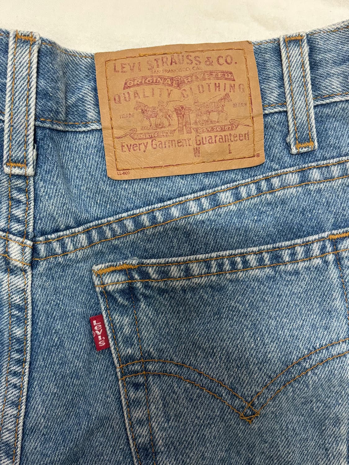 리바이스 501 빈티지 데님 숏팬츠 W28 상품이미지3