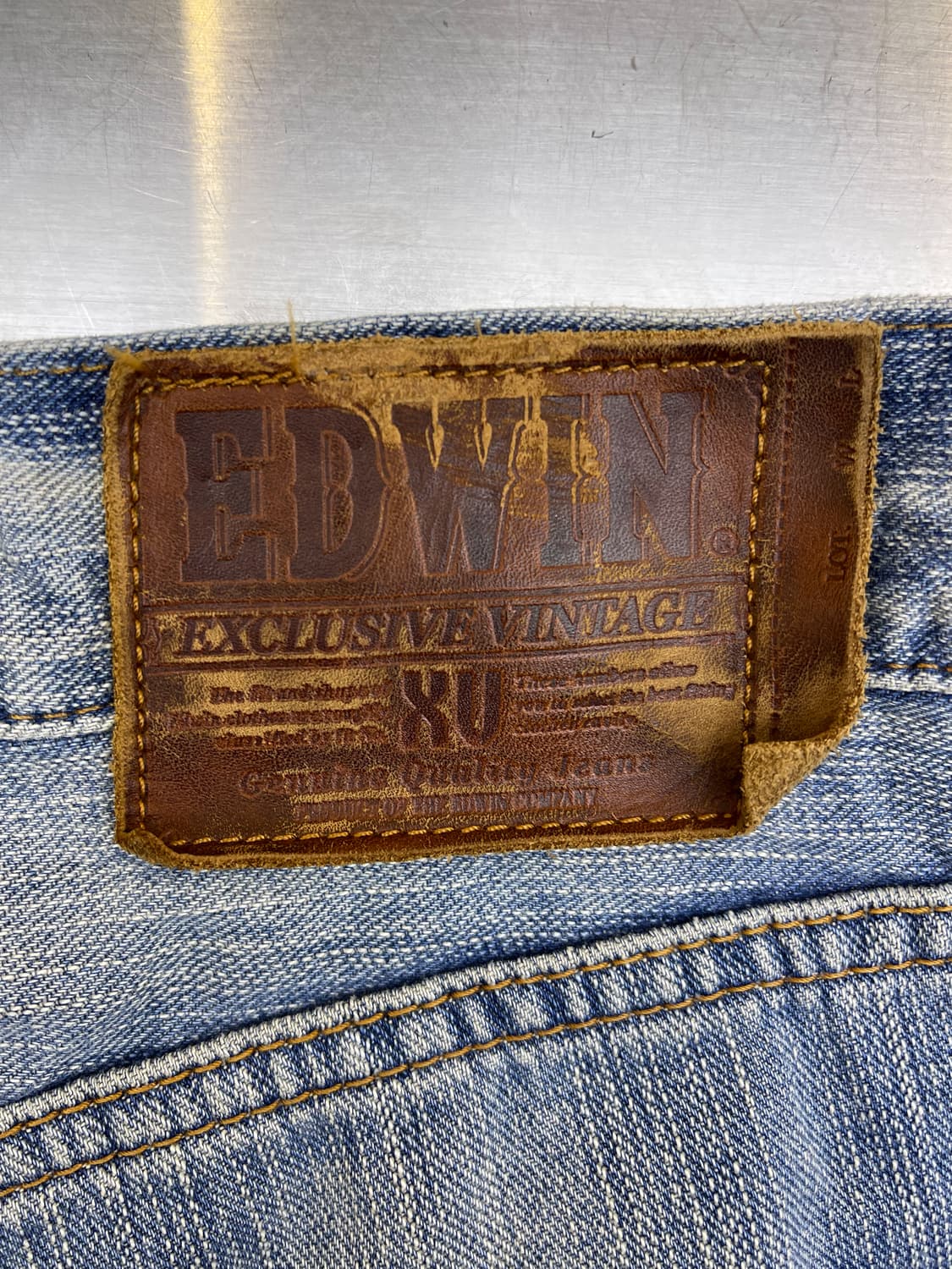 에드윈 크러쉬 데님 리페어 팬츠 상품이미지6