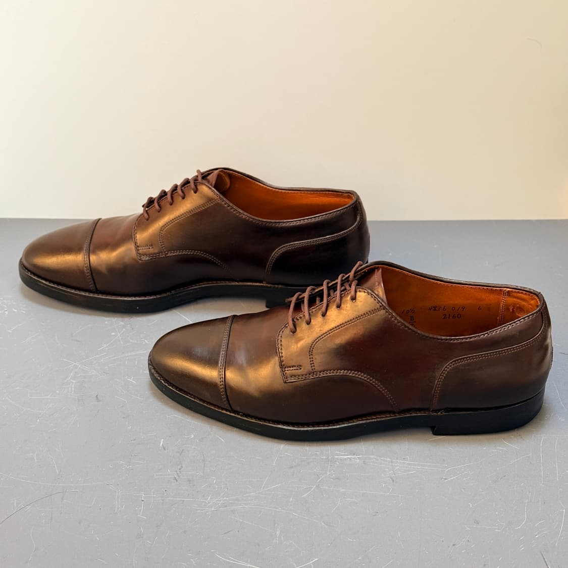 [10.5D] 알든 2160 컬러 8 코도반 스트레이트 팁 더비  상품이미지6