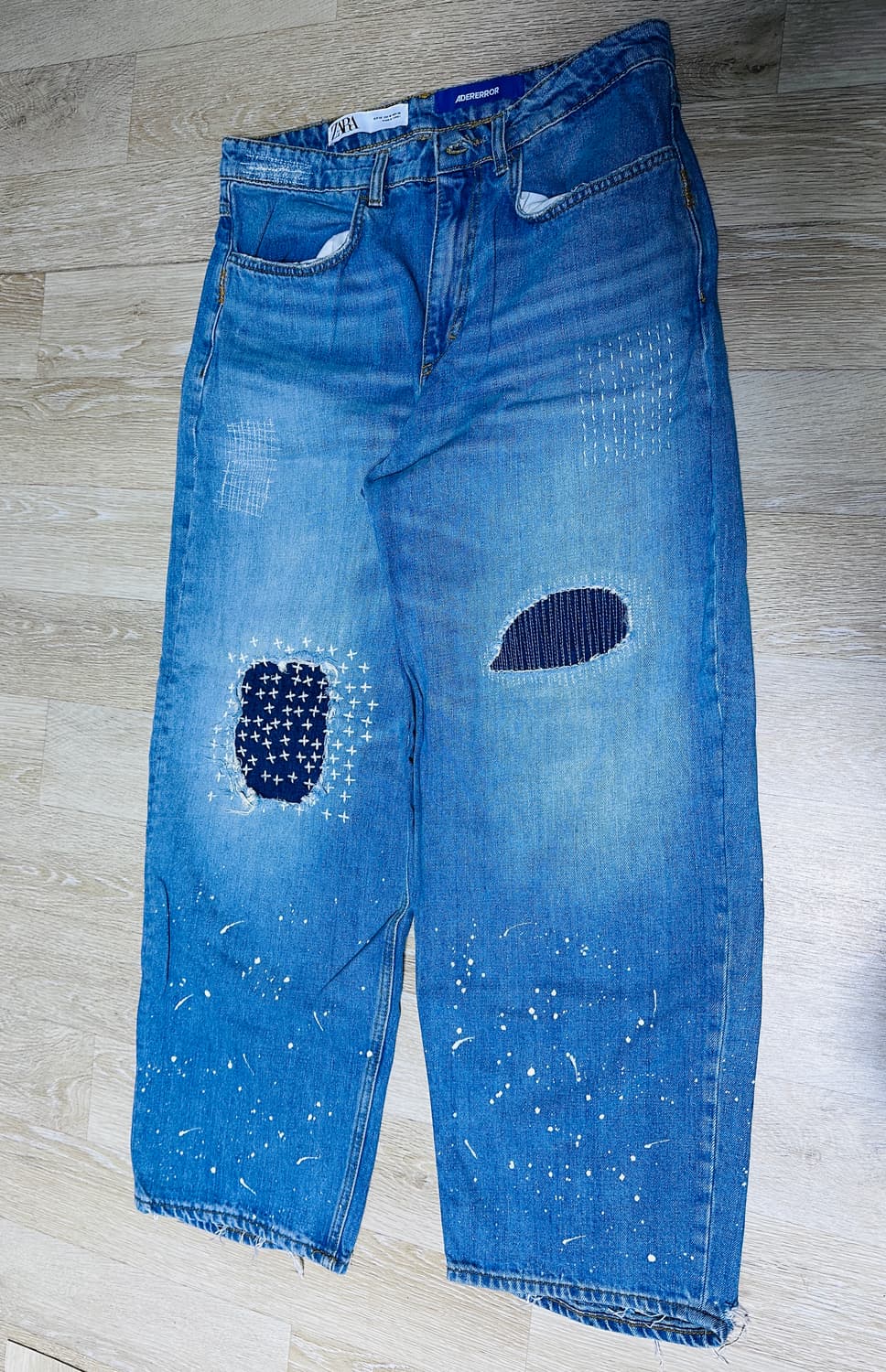 자라x아더에러 자더에러 패치워크 진 상품이미지1