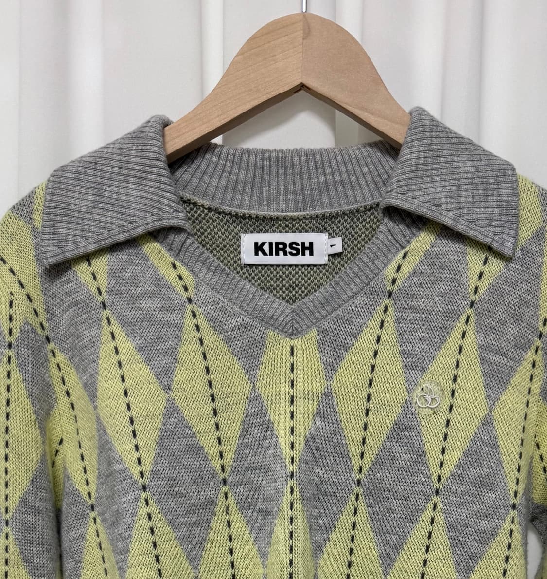 키르시 아가일 니트 상품이미지4