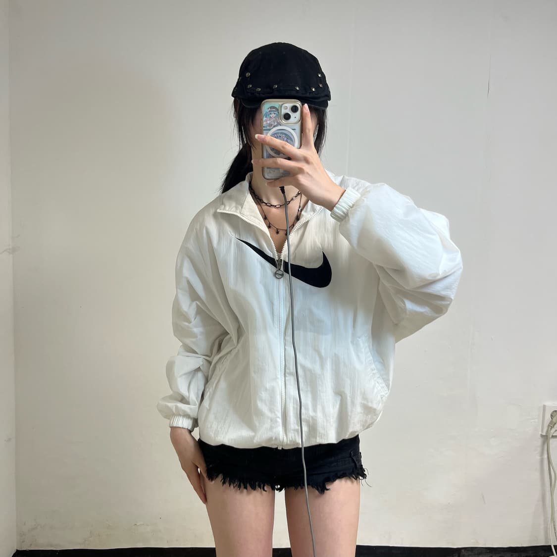 Nike Big Swoosh Center Logo Windbreaker 상품이미지1