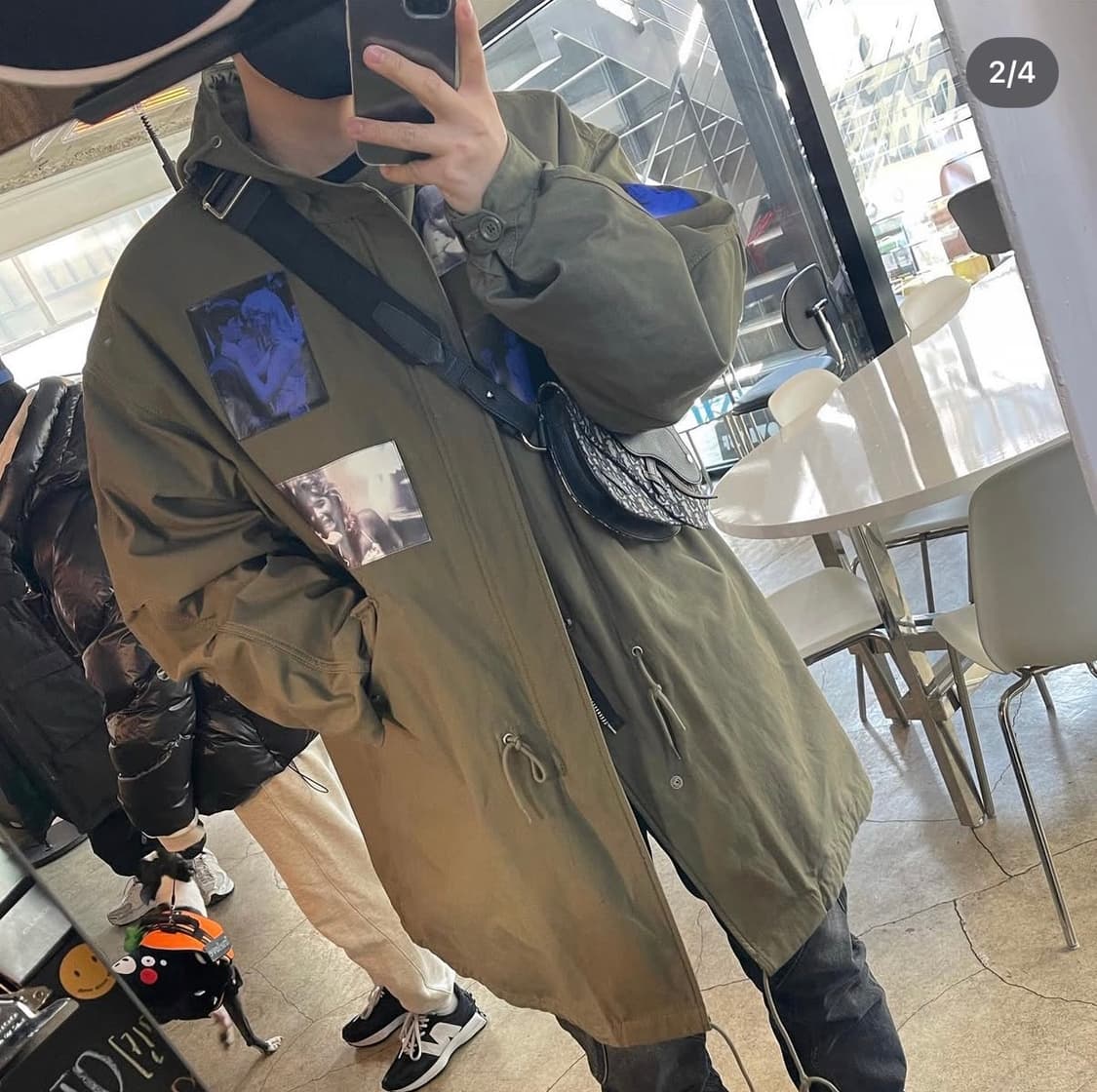 라프시몬스 프린티드 파카 상품이미지1