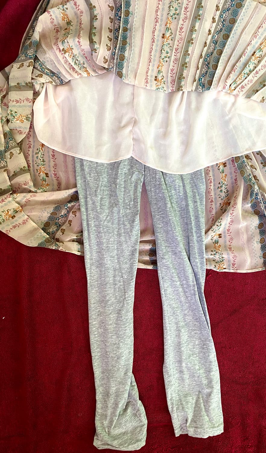 floral japanese vintage skirt 상품이미지2