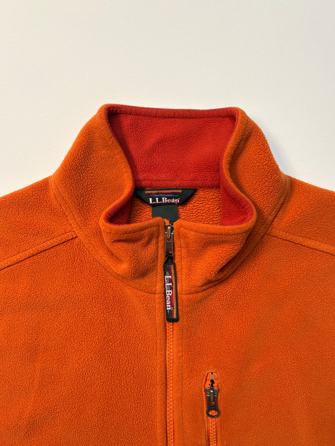 00s LLBean 주황색 플리츠 베스트 상품이미지3