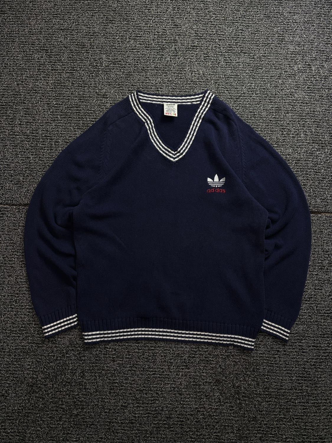 90s 아디다스 올드스쿨 트레포일 박시핏 스웨터 1954 상품이미지2