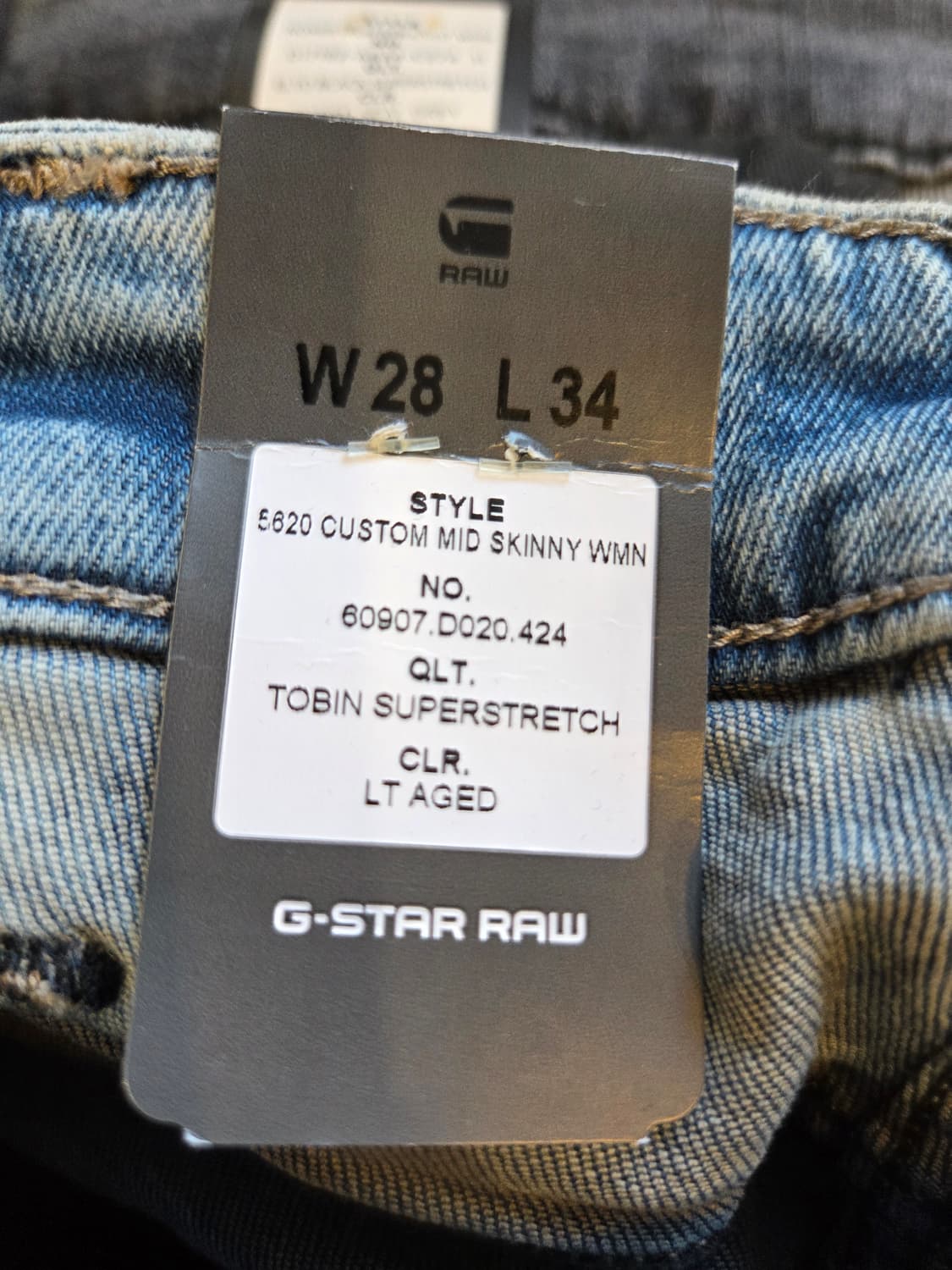 G-Star Raw 워싱 데님 바지(W28/L34)스판 상품이미지8