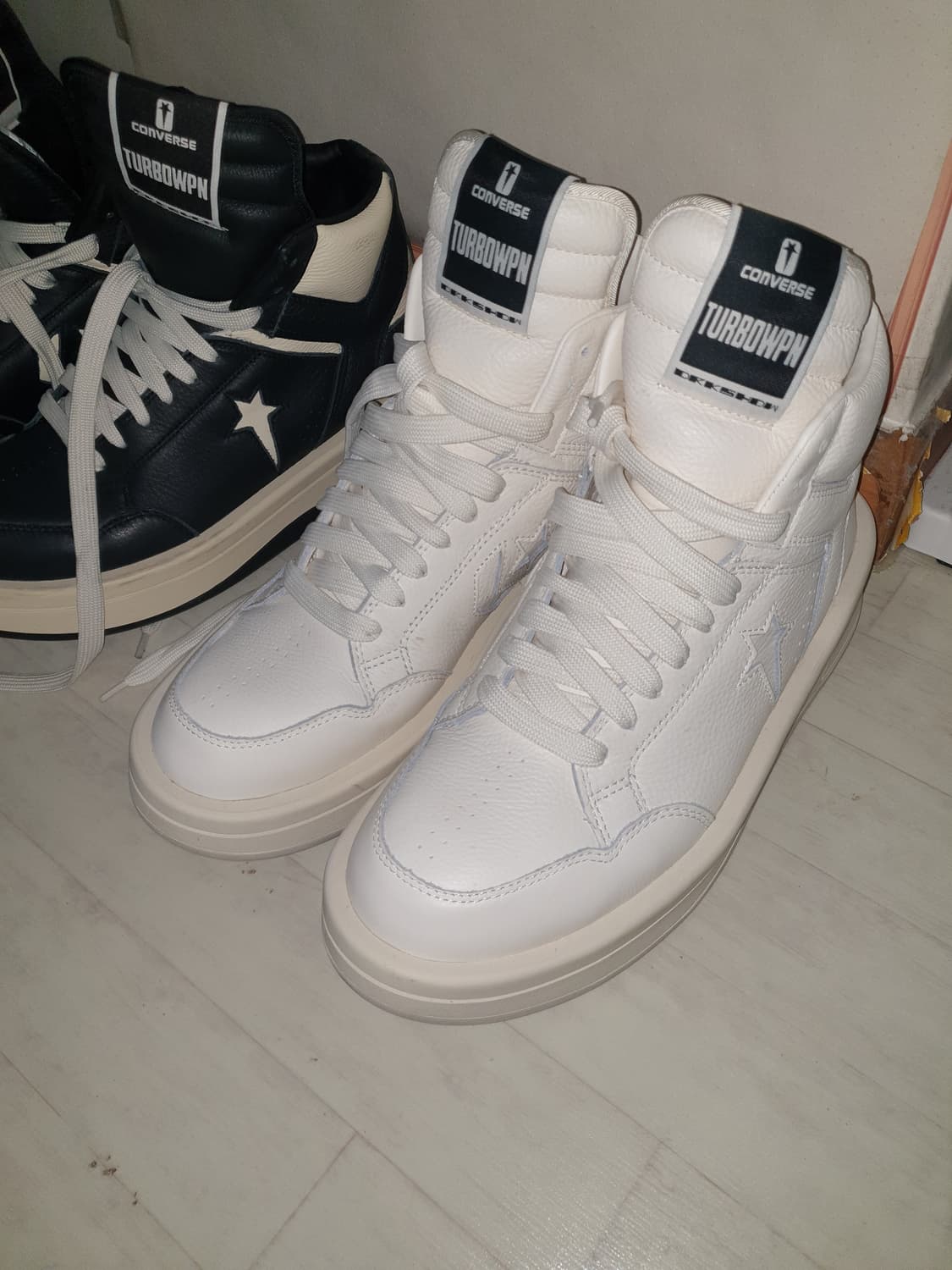 릭오웬스 컨버스 터보 웨폰 에그렛 다크쉐도우 하이탑 43.5 상품이미지1