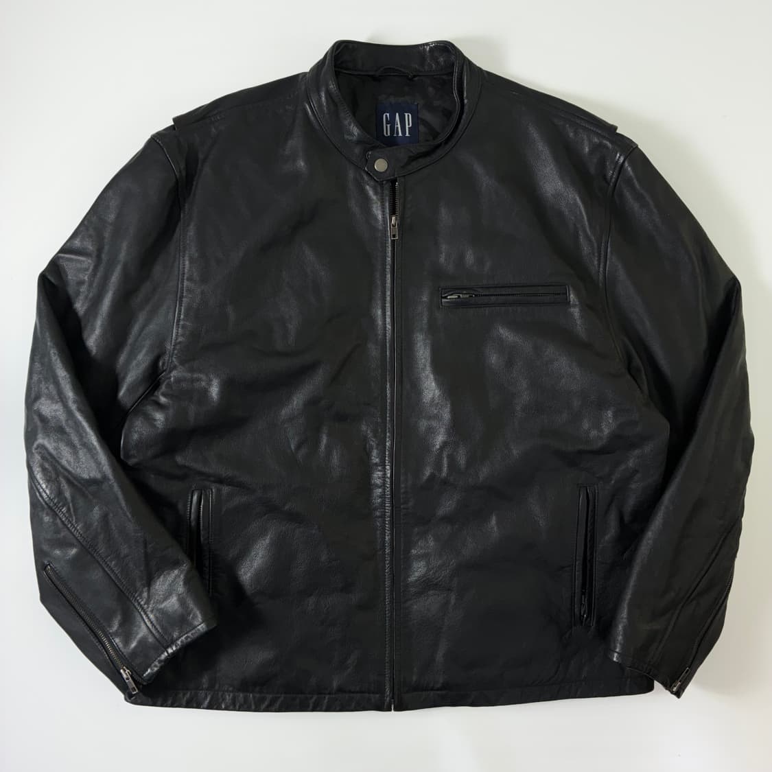 Gap  갭 90,s 램스킨 레더 라이더 자켓 상품이미지2