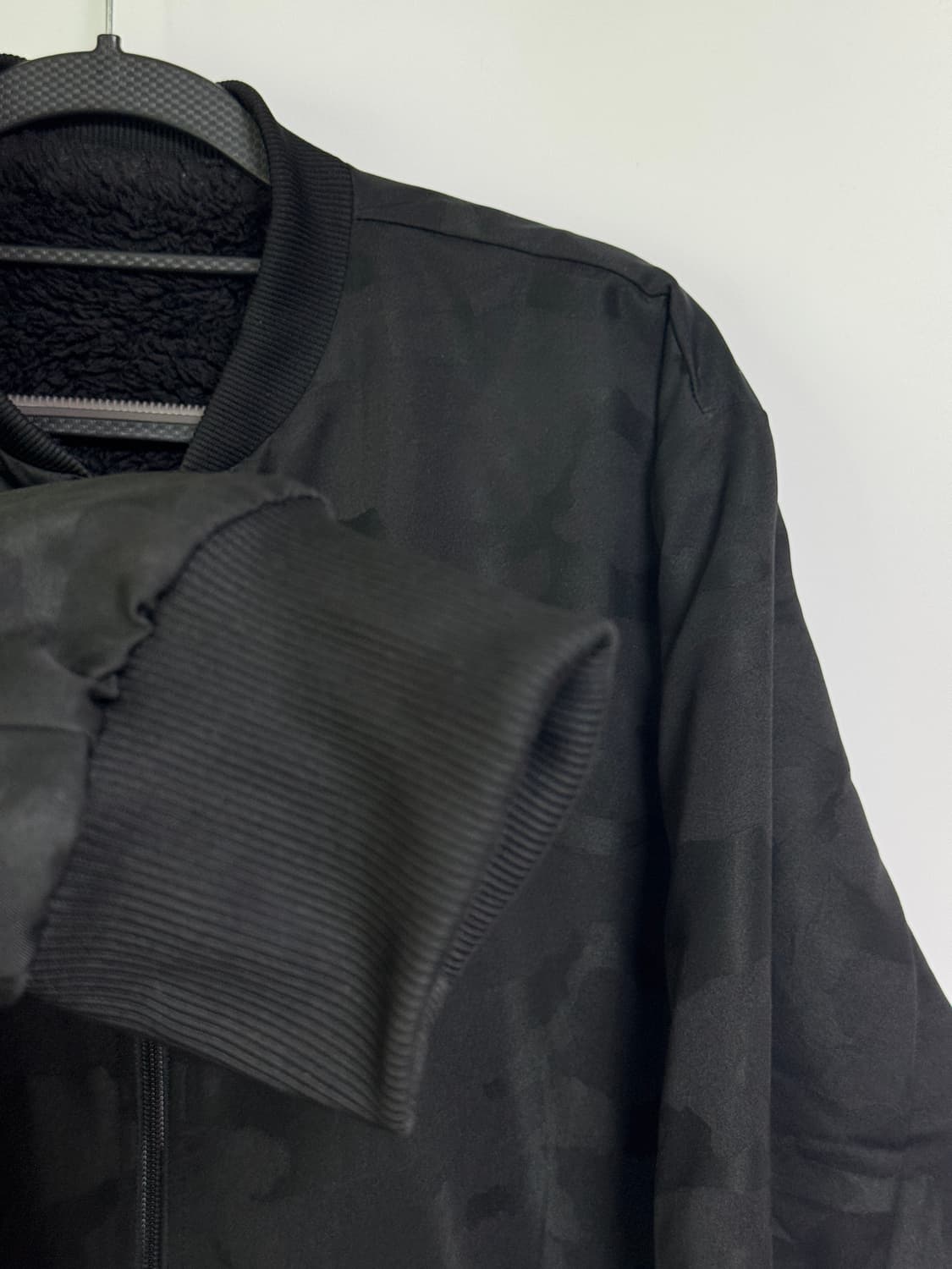 일본 푸마 리버시블 털 자켓 블랙 카모 95-100 상품이미지3