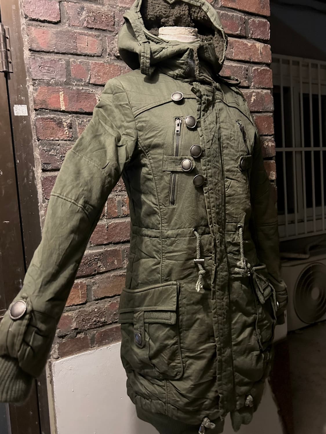 *Archive* 2000s taboo 보노넥 버튼 카키 야상 자켓  상품이미지1