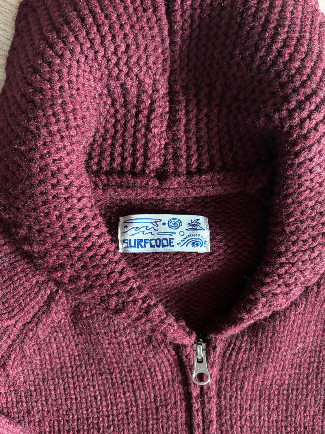 Surfcode(서프코드) 코위찬 가디건 버건디 상품이미지4