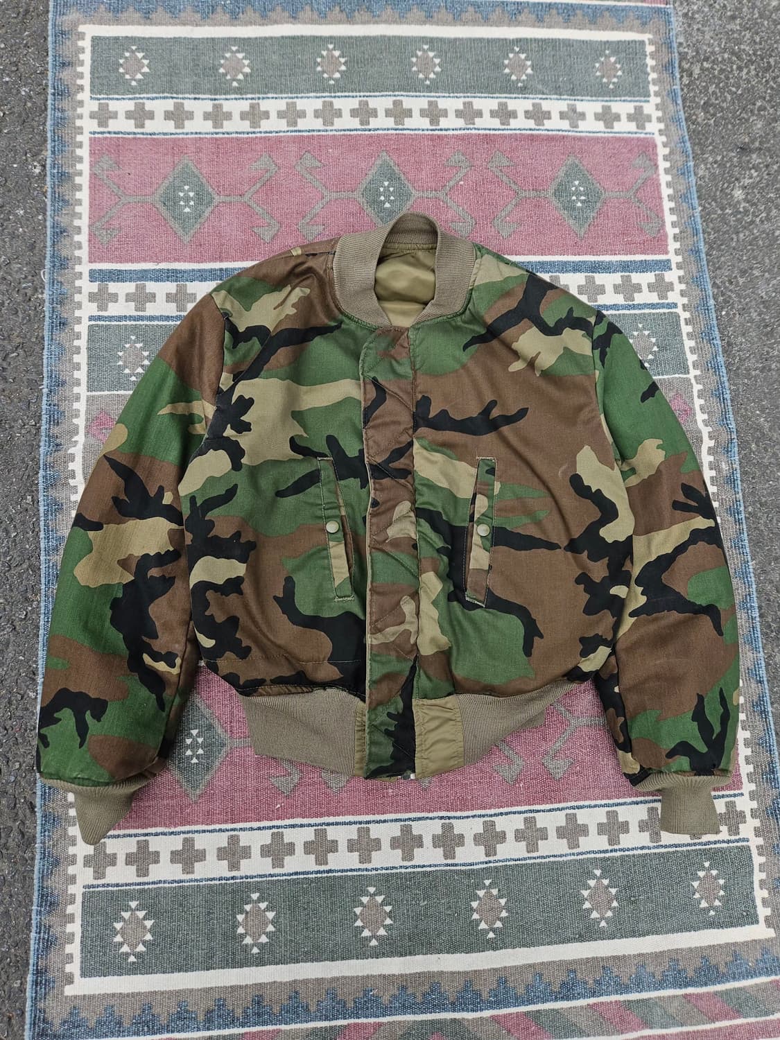 1990's Hope Mfg 우드랜드 MA-1 플라이트 자켓 M 상품이미지1