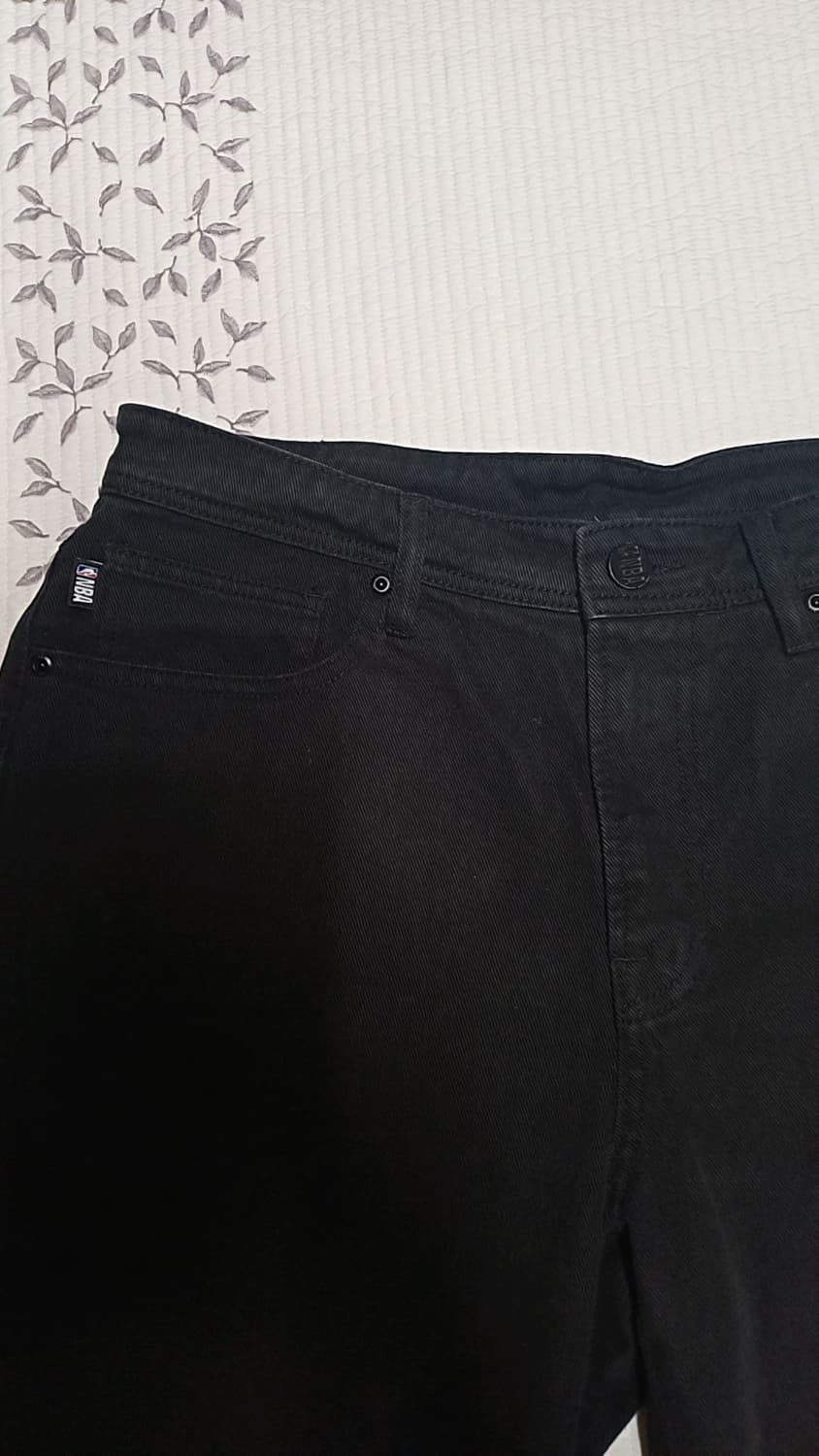 NBA 블랙데님반바지 34인치 기장52 상품이미지2