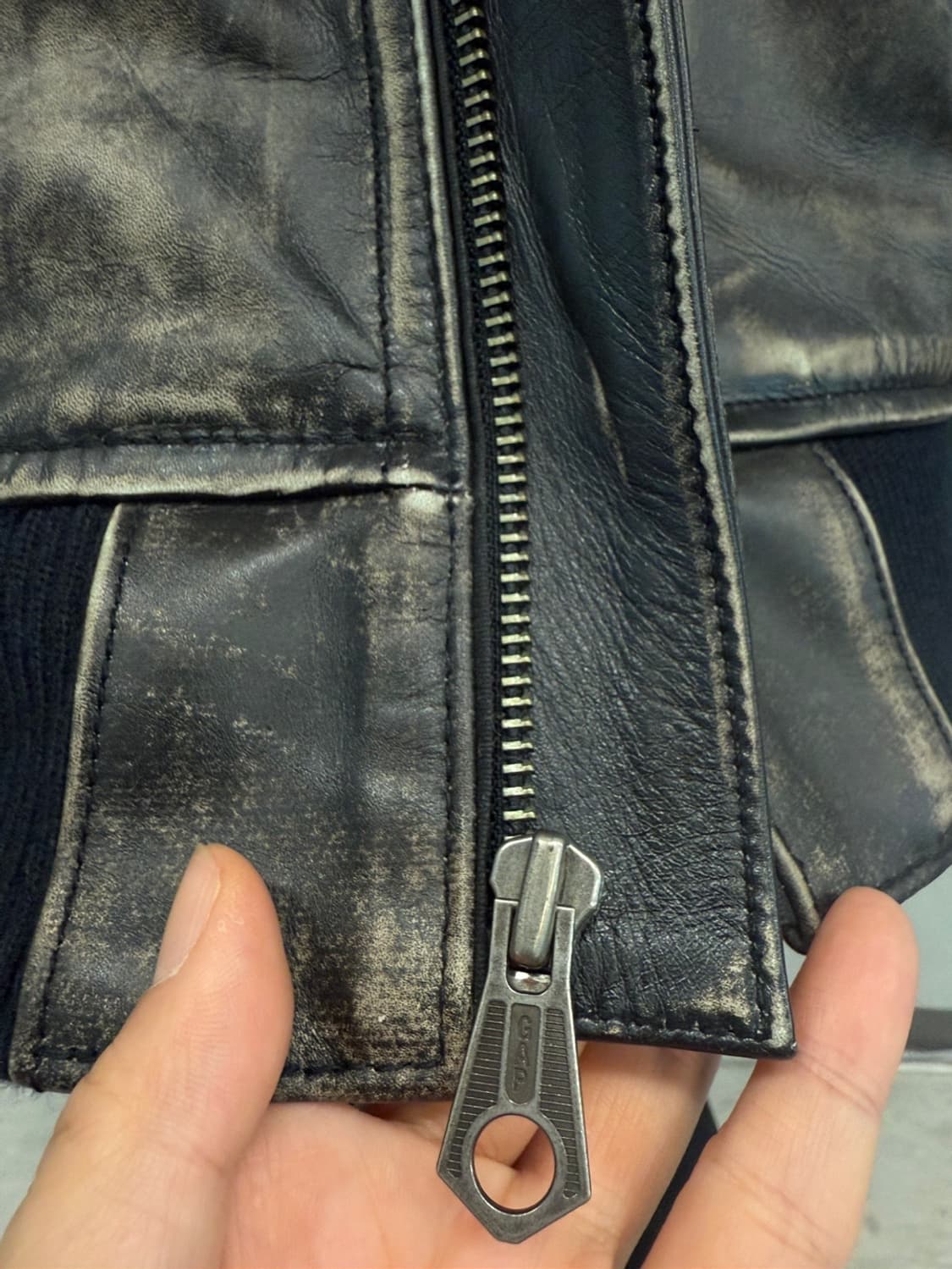 Gap 리얼소가죽 셰르파 레더자켓 XL  상품이미지8