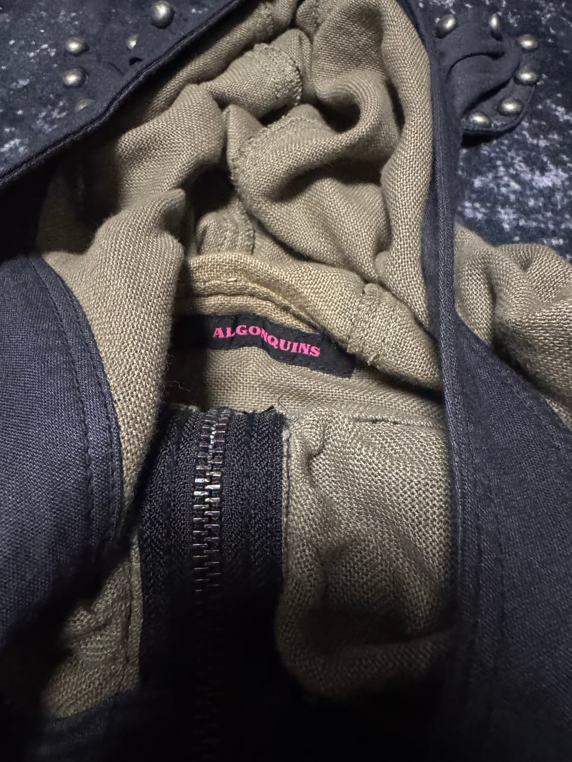 ALGONQUINS Zipper Detail Long Hoodie Zip 상품이미지6