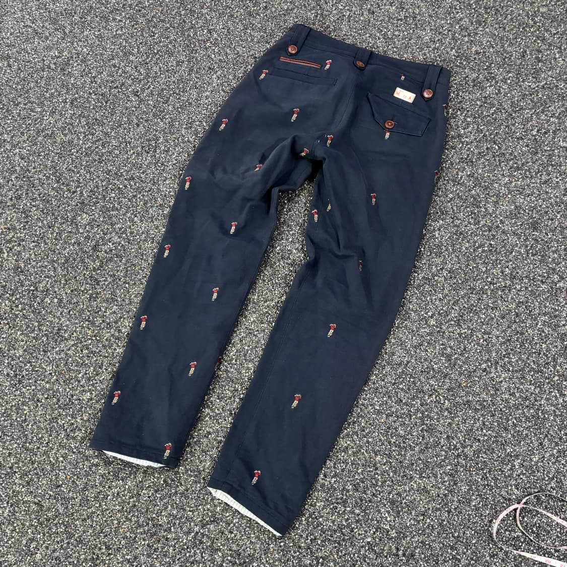 Marshell artist 골프 자수 네이비 코튼 팬츠 상품이미지3