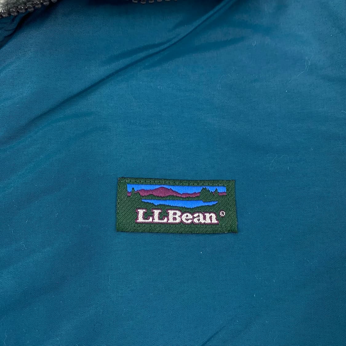 90s LL bean 나일론 쉘 플리스 안감 집업 자켓 (100) 상품이미지3