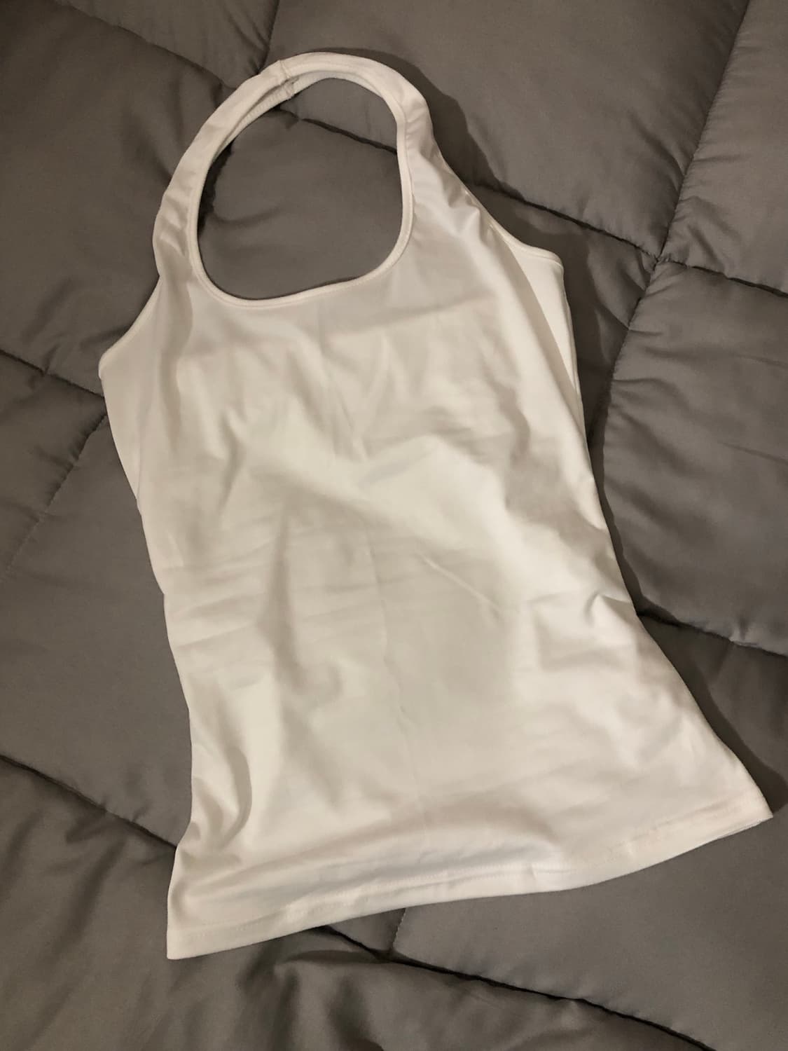 홀터넥 나시 (블랙,그레이,화이트) 상품이미지5