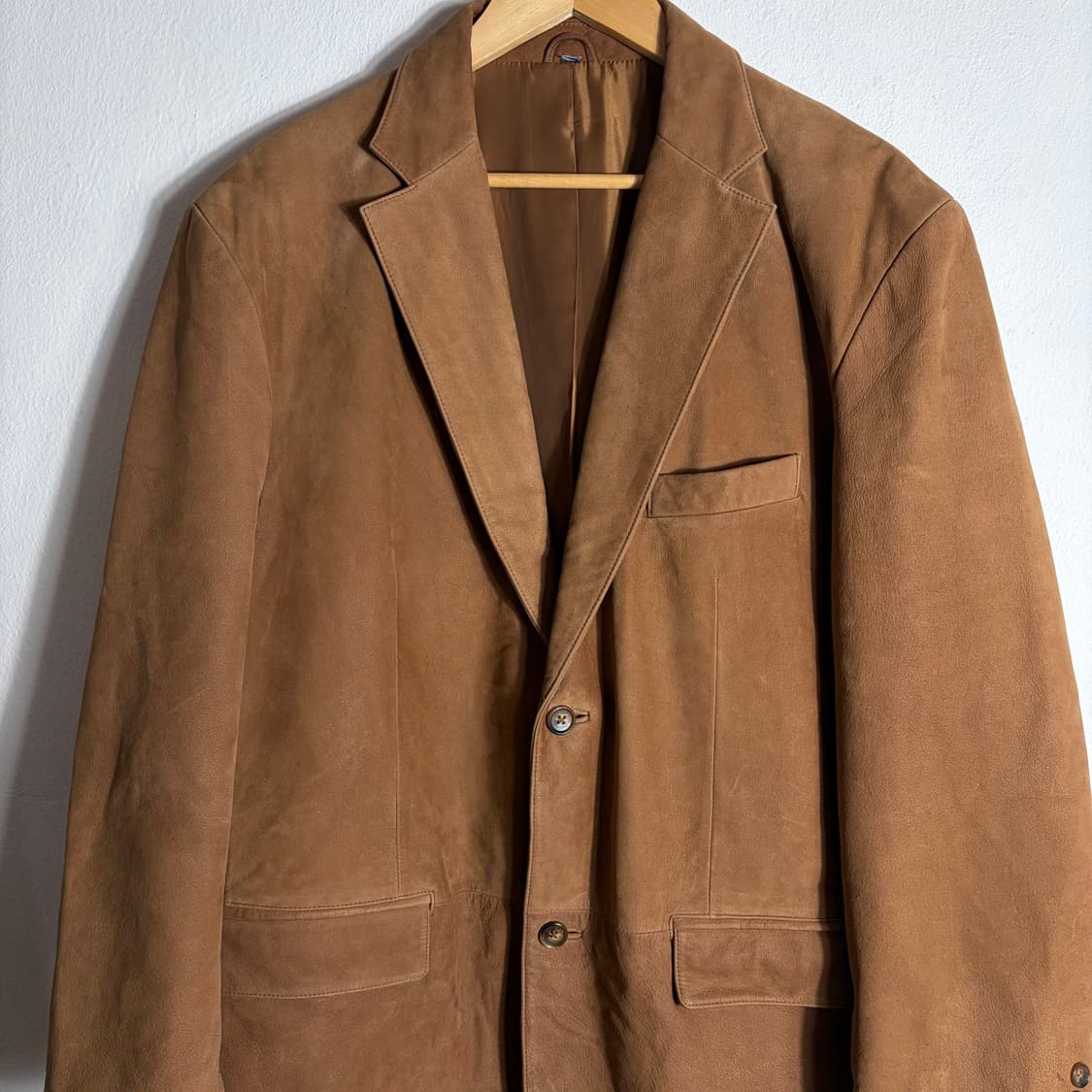 스웨이드 브라운 가죽 자켓(Free) 상품이미지4