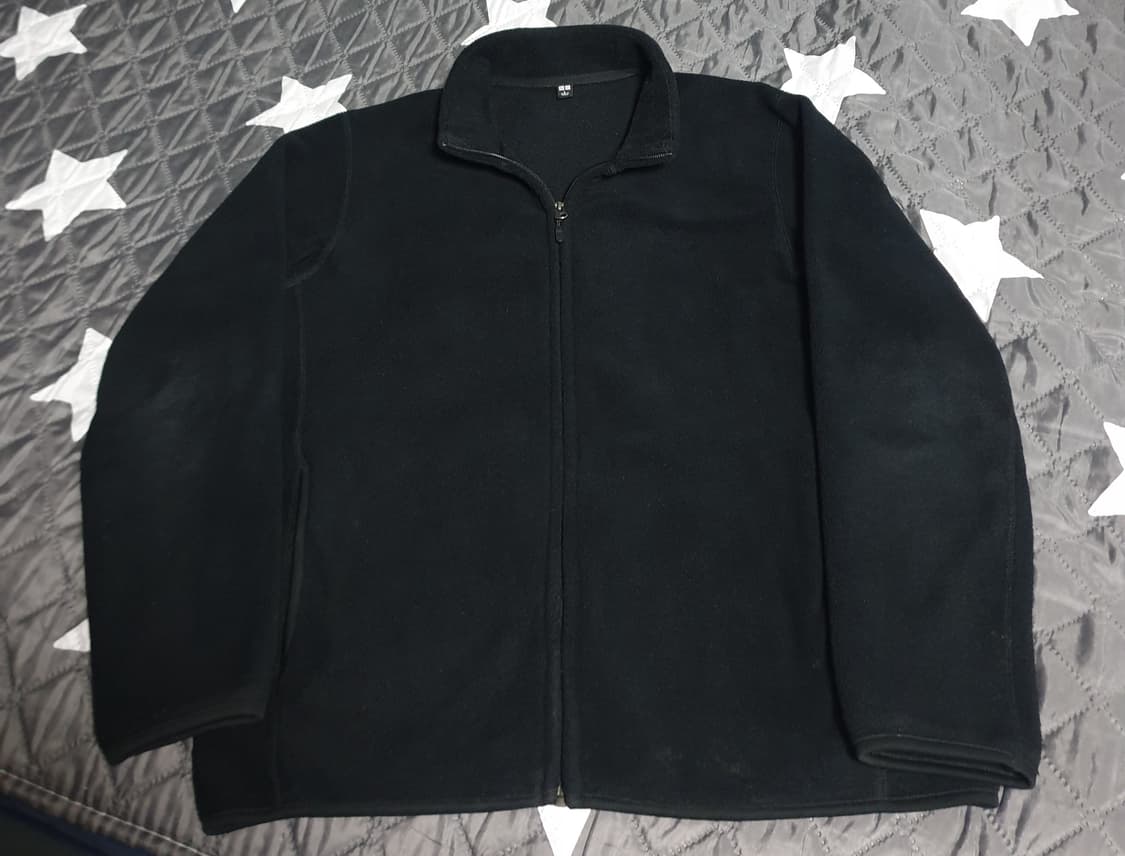 유니클로 후리스 짚업자켓 블랙 (L) 상품이미지1