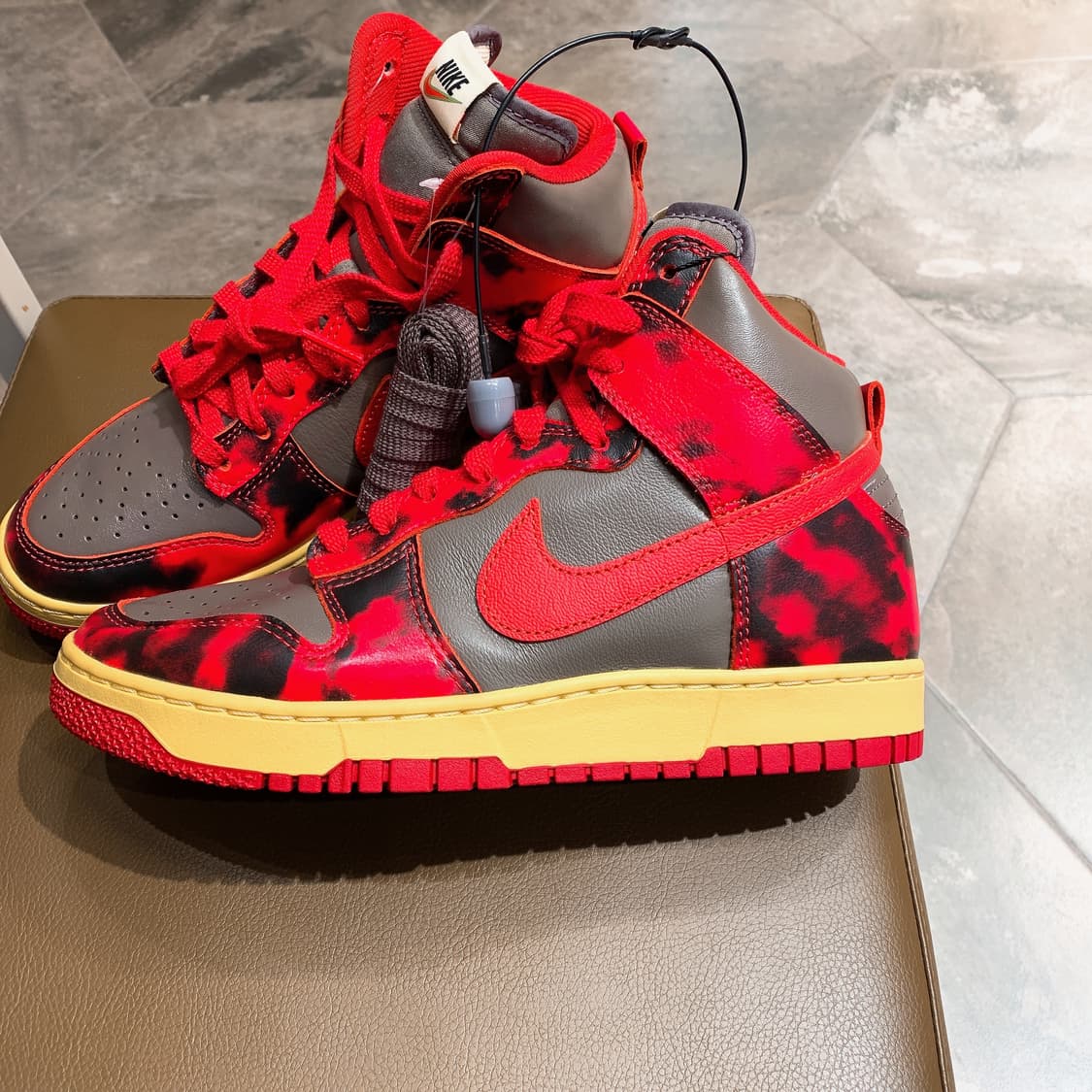 나이키 남성 덩크 하이 칠리 레드 상품이미지3
