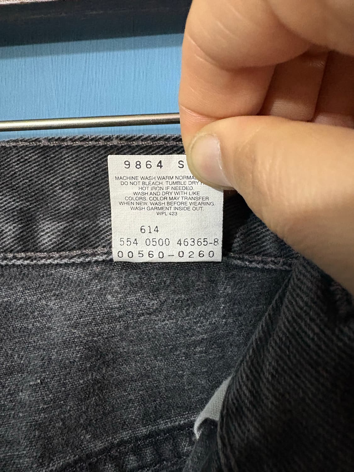90-00‘s USA Levis 560 Black Denim Pant. 상품이미지4