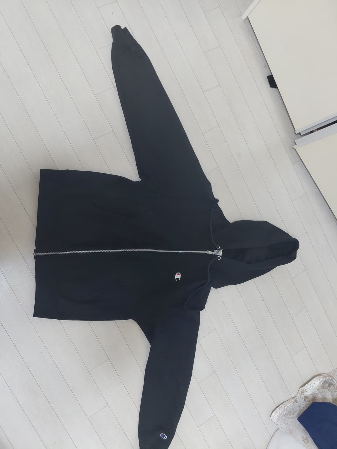 챔피온 챔피언 리버스위브 후드집업 블랙 m사이즈 블루택 상품이미지2