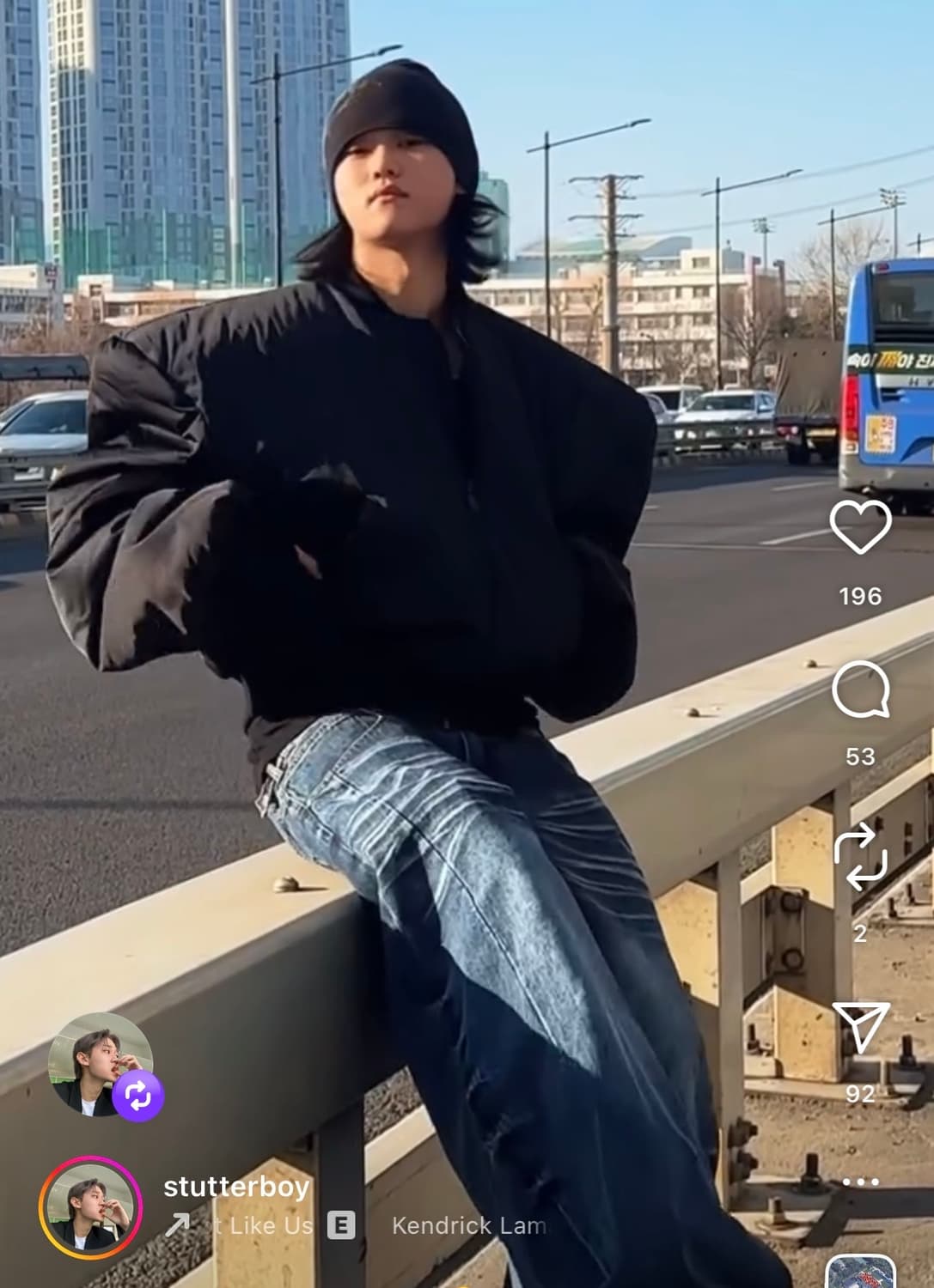 Namilia 나밀리아 파워 숄더 봄버 자켓 L사이즈 상품이미지3