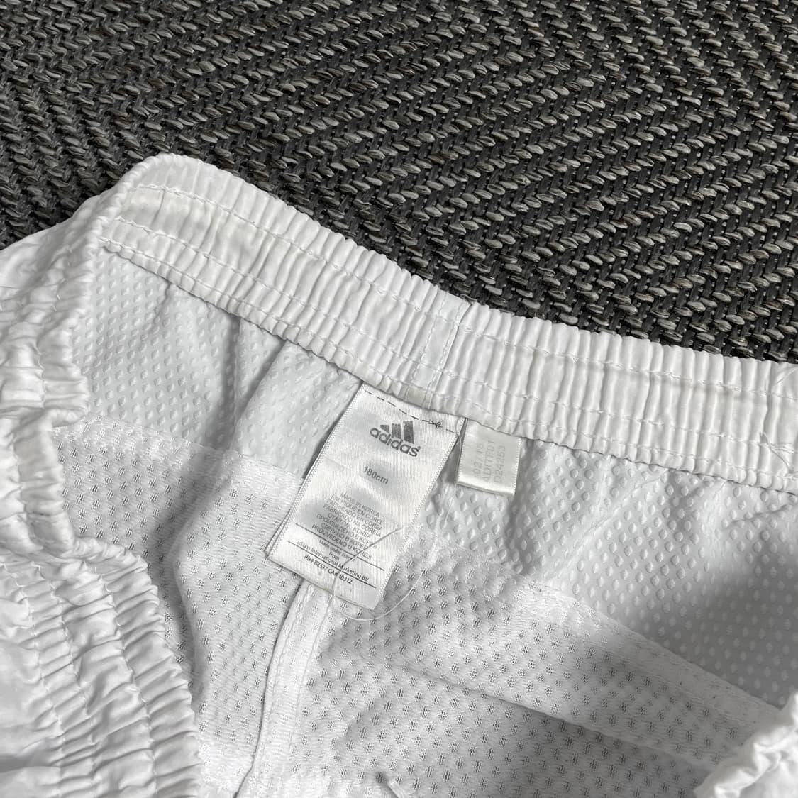 00s 아디다스 올드스쿨 화이트 우븐 트랙 팬츠o 4077 상품이미지5