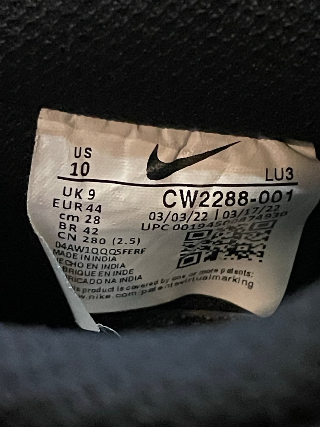 나이키 에어포스1 블랙 280 상품이미지8