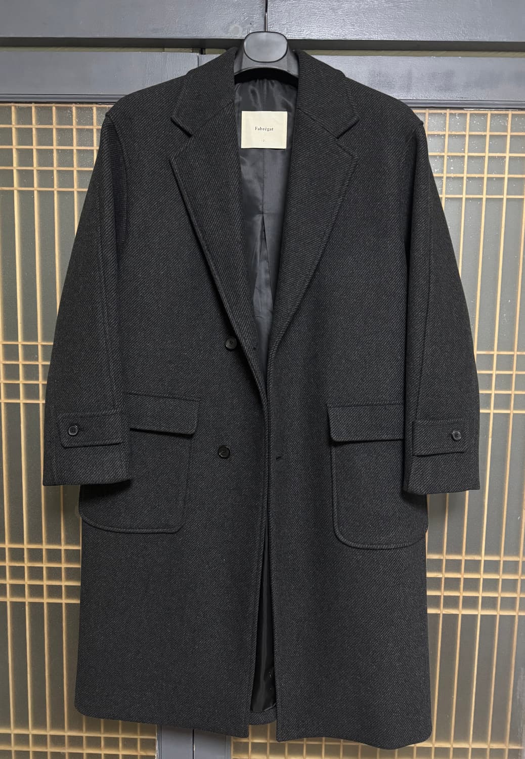 [2]파브레가 울블렌드 아웃포켓 오버코트 상품이미지1