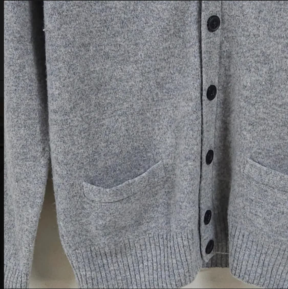 95)유니클로 울 가디건 그레이 상품이미지3