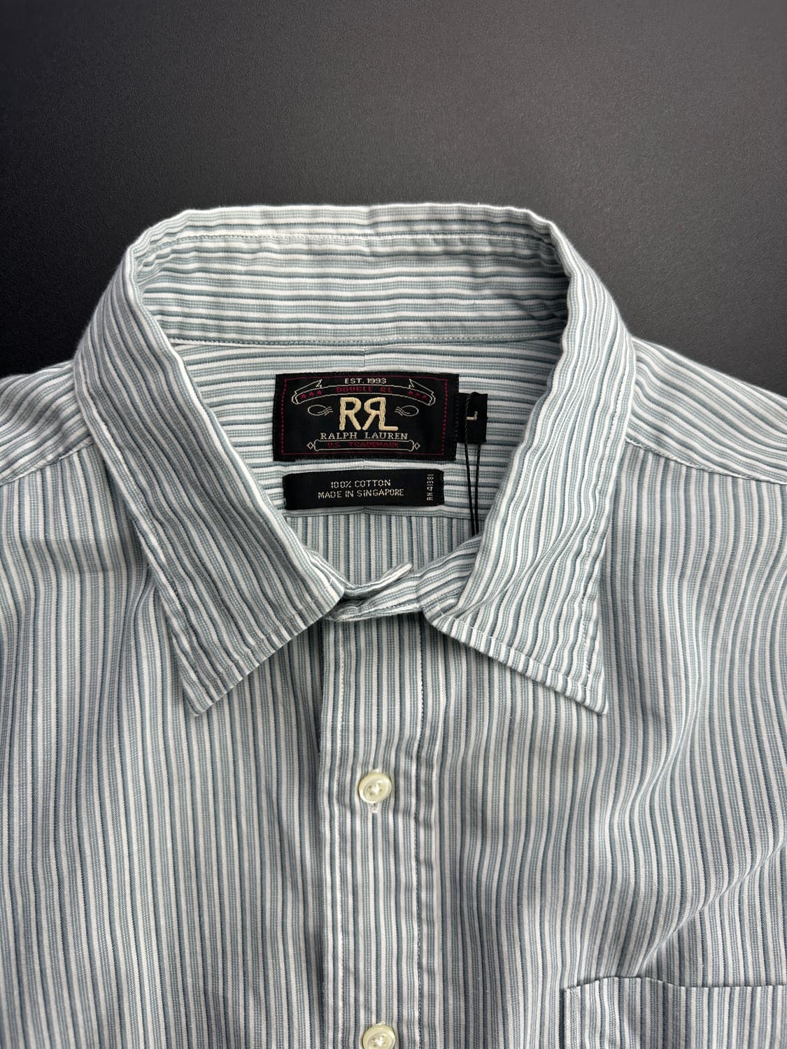 90's RRL stripe shirts 상품이미지1