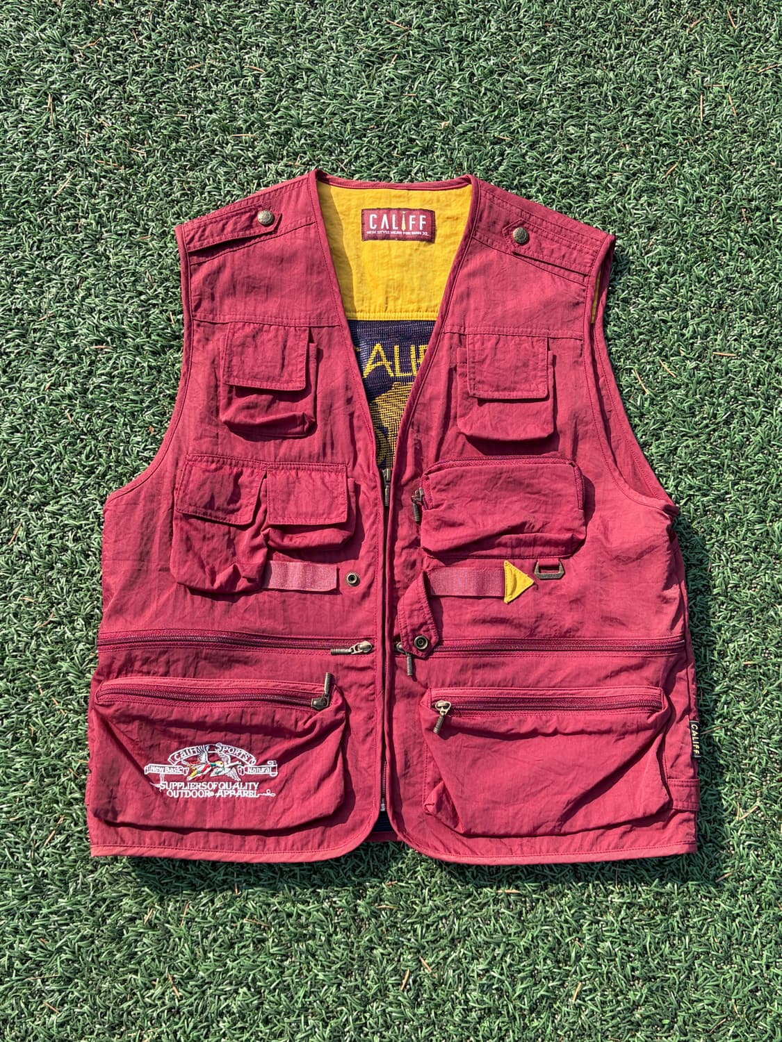 90s 올드 Califf 빈티지 아웃도어 피싱 베스트 100 상품이미지1