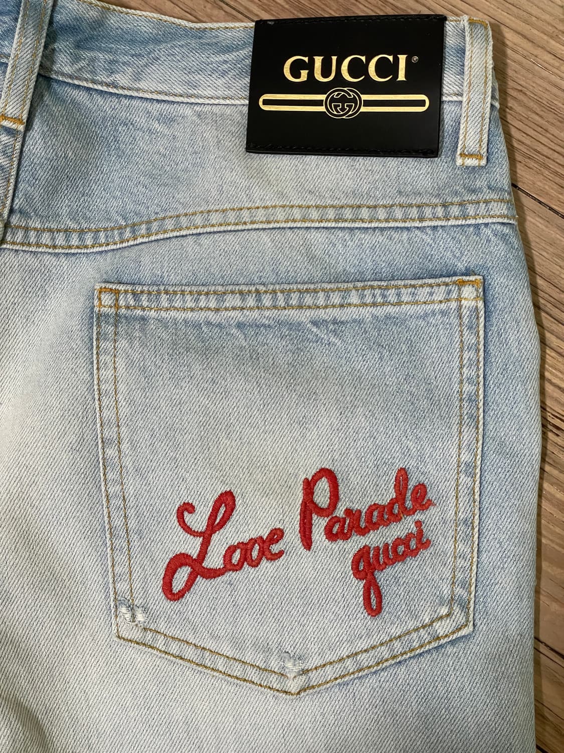 [무배]구찌 스트레이트 연청 상품이미지3