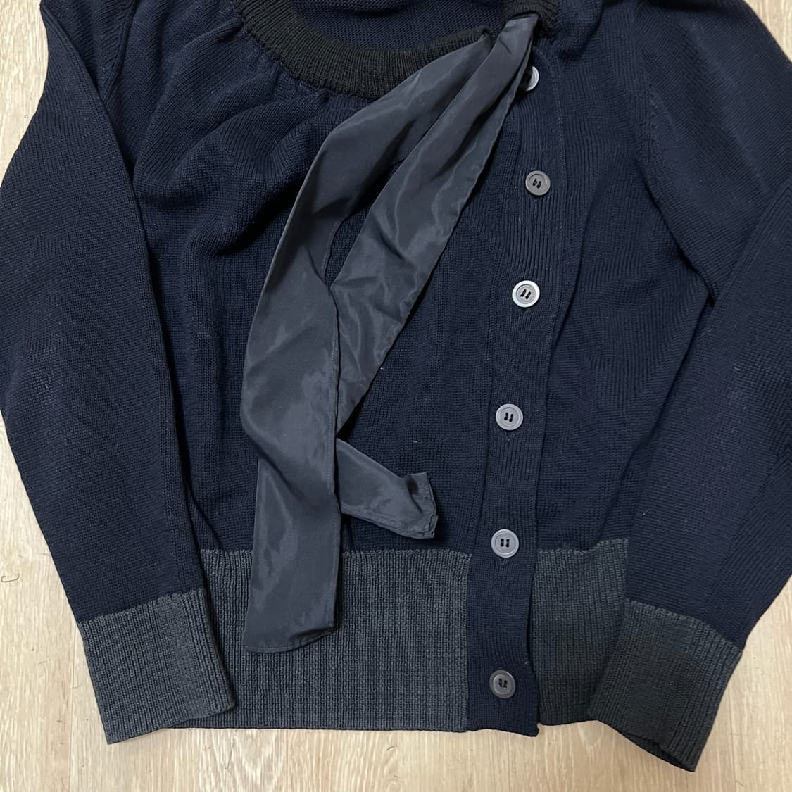 COS 코스 여성 언발란스 니트 가디건 L/100  상품이미지3