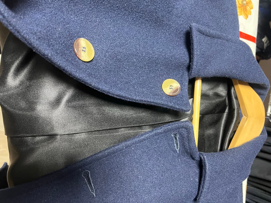 아메리칸어패럴 네이비 싱글 코트 판매 상품이미지2