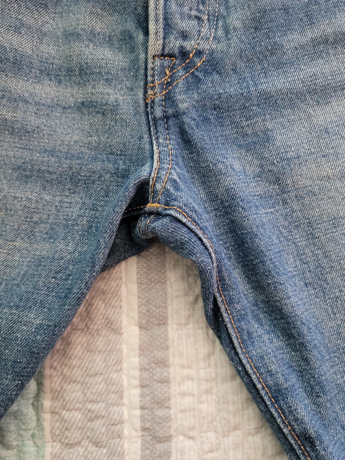 리바이스 501 마혼방 중청워싱 셀비지데님 32사이즈 상품이미지9