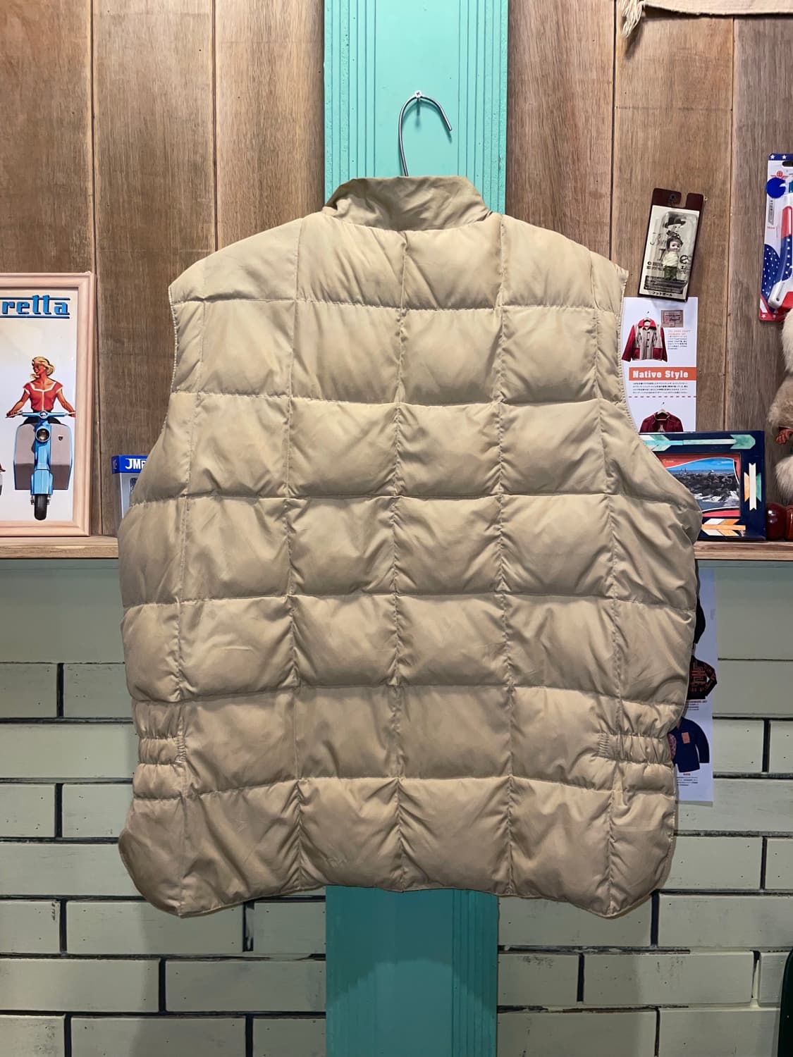 1970-80's Vintage Quilted Down Vest Made 상품이미지9