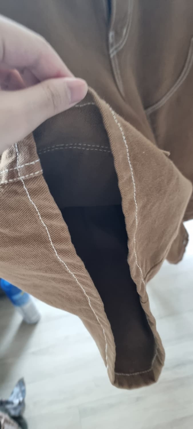 SlowAcid 황색 코듀로이 와이드 반바지 상품이미지3