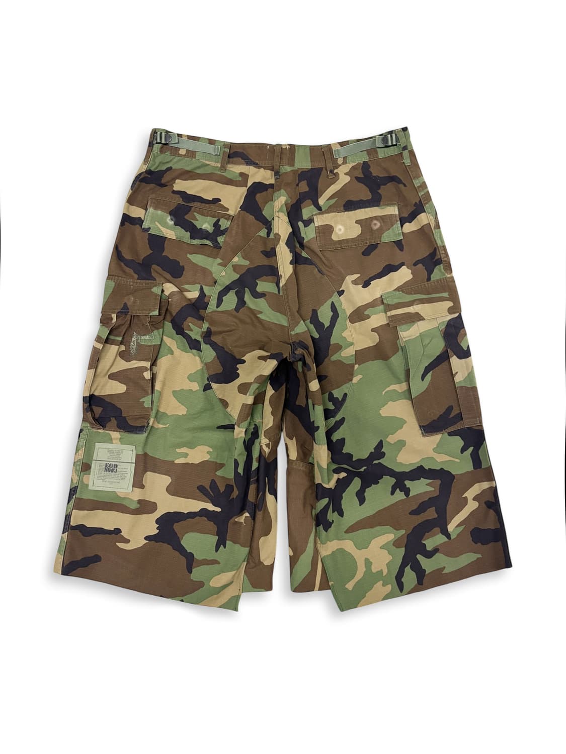 Woodland camo 와이드핏 버뮤다 (립스탑) 상품이미지2