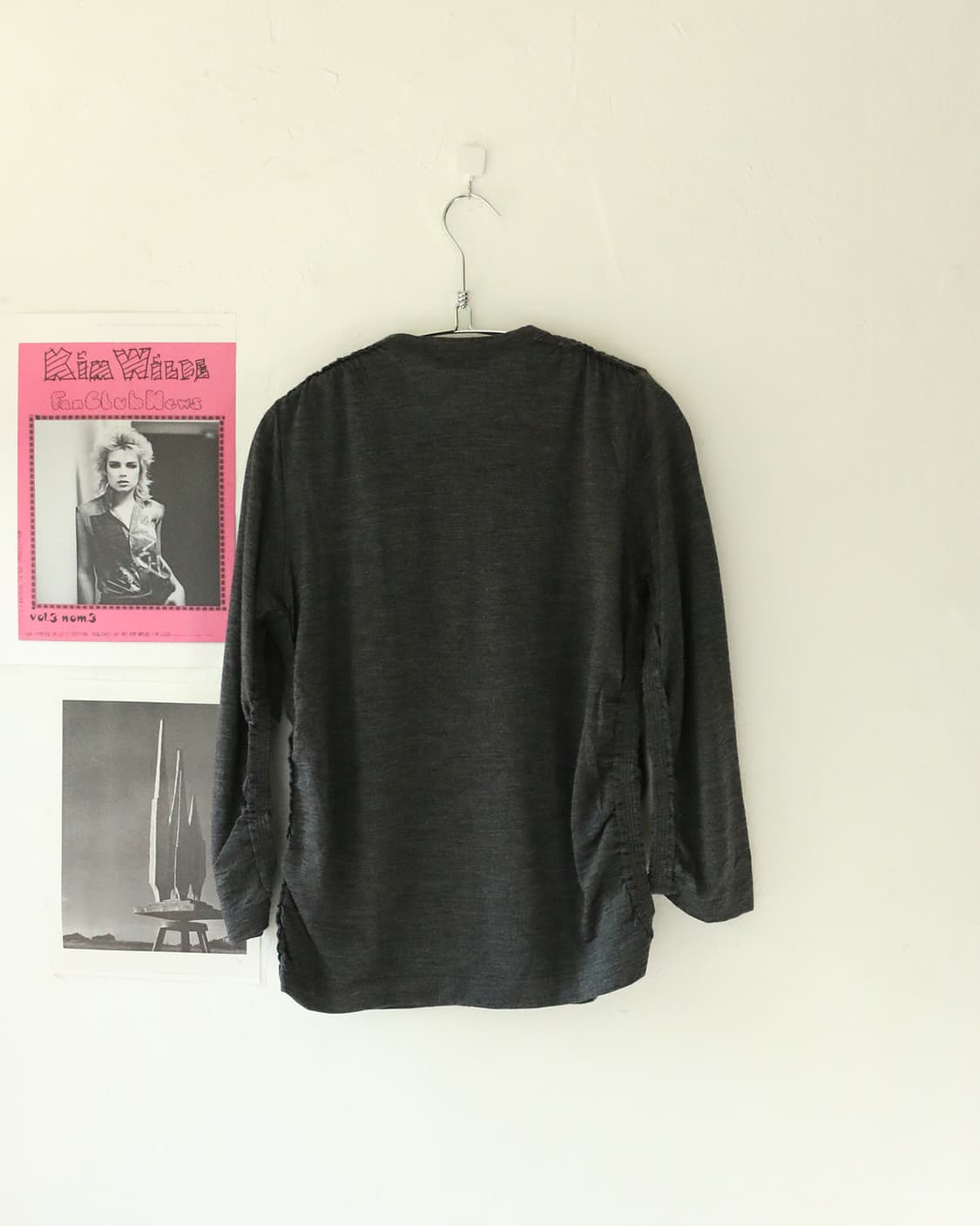 꼼데가르송 트리콧 울 사이드 셔링 가디건 상품이미지2