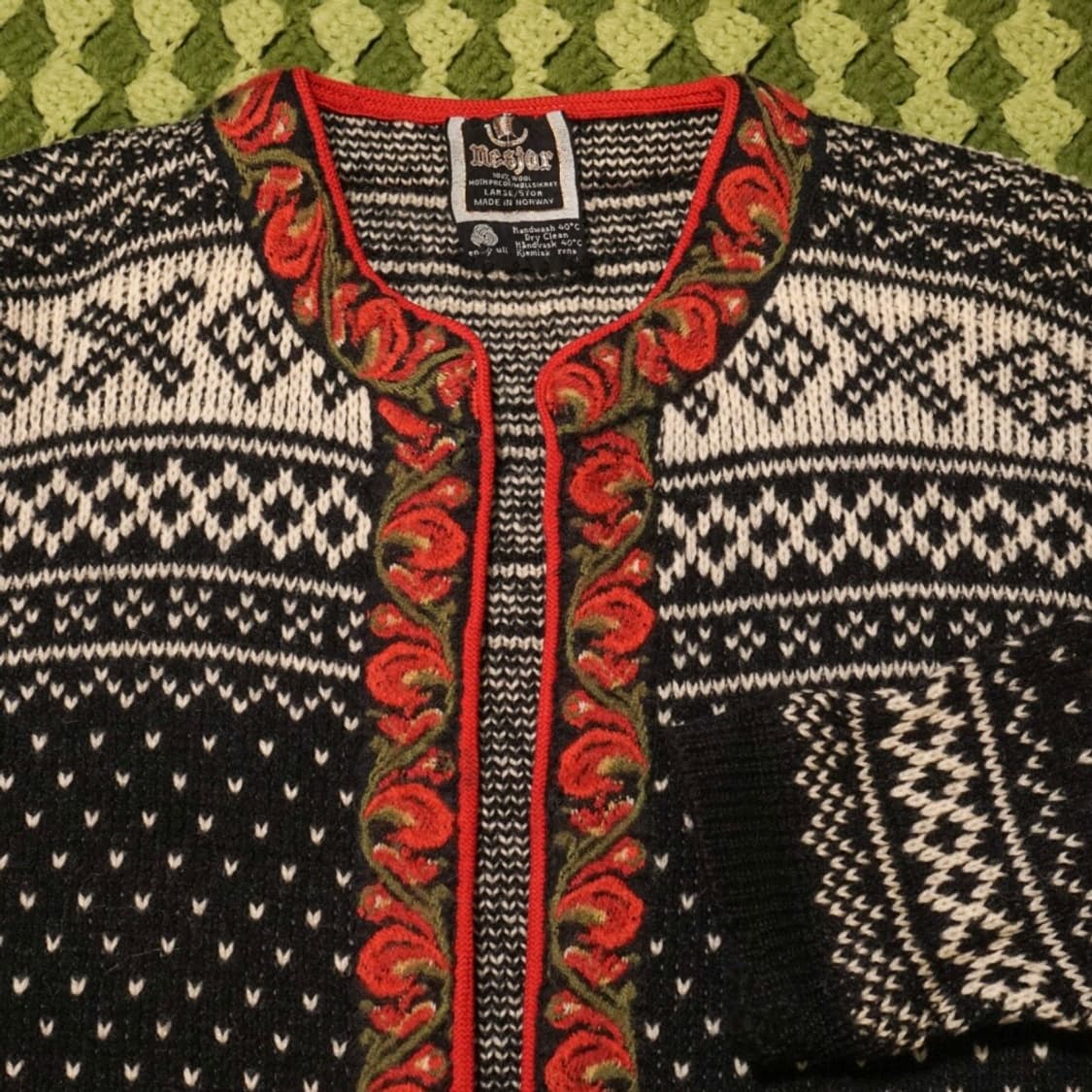 노르웨이 빈티지 핸드메이드 가디건 상품이미지6