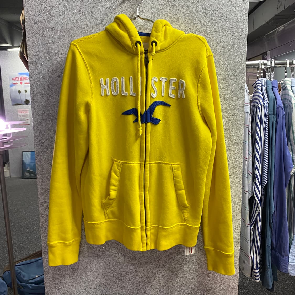 홀리스터 빅로고 버드 옐로우 후드집업 B4652 상품이미지2