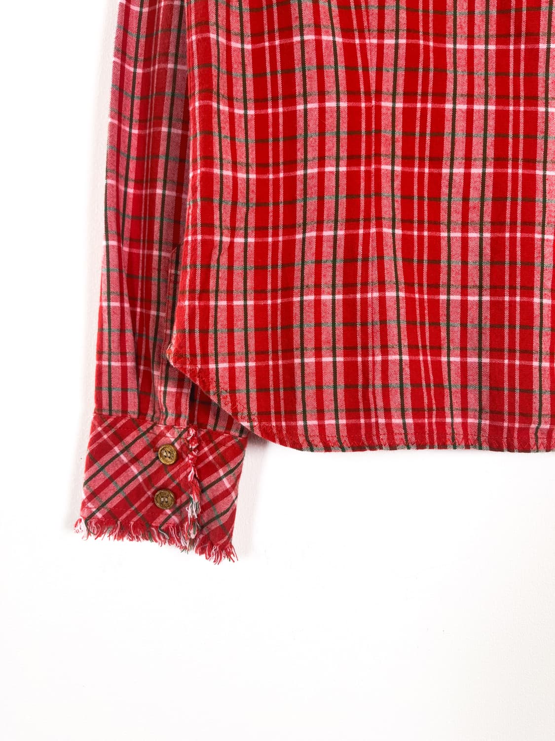 빈티지 프린지 체크 셔츠 상품이미지10