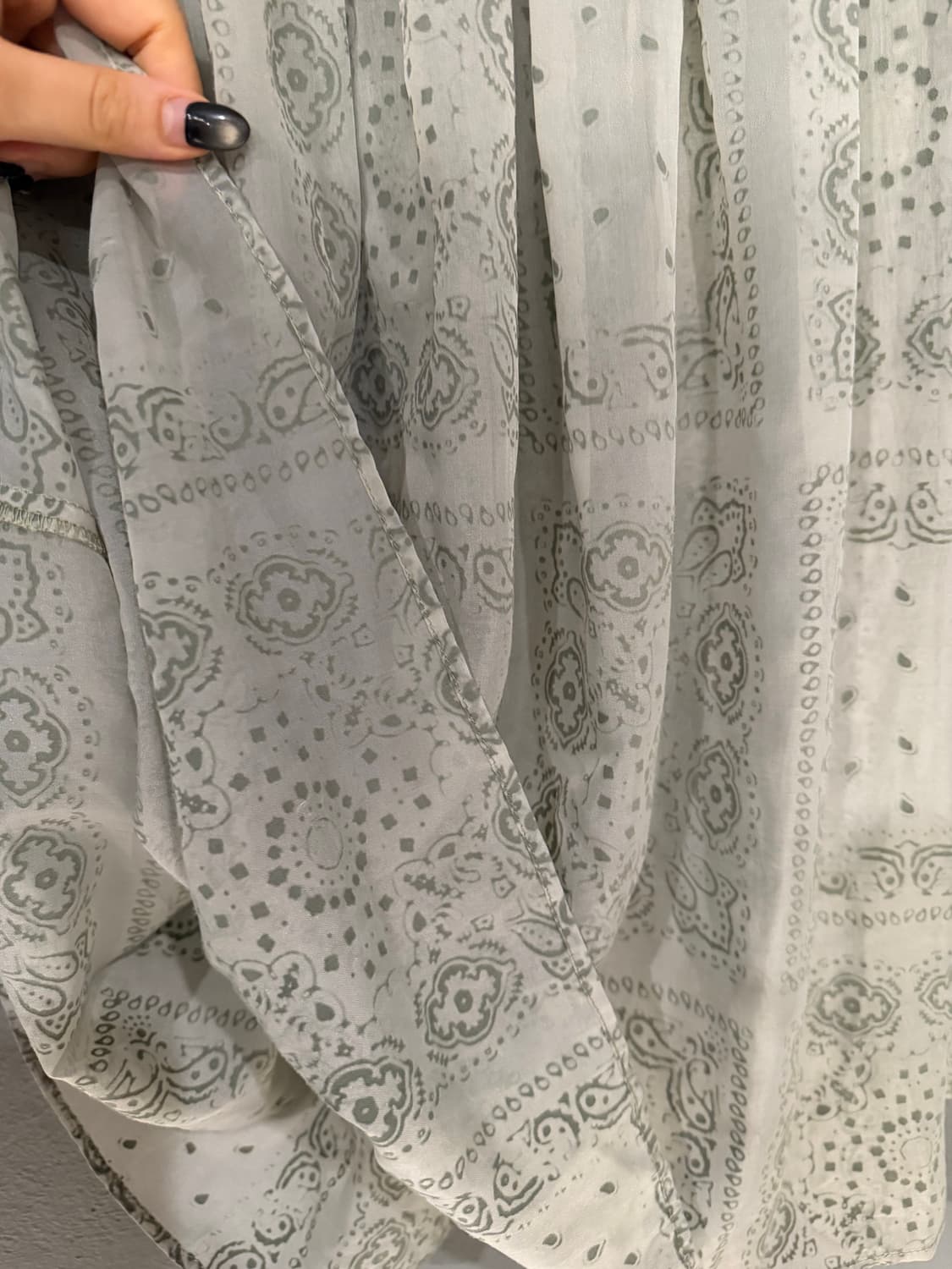 paisley pattern layered skirt  상품이미지7