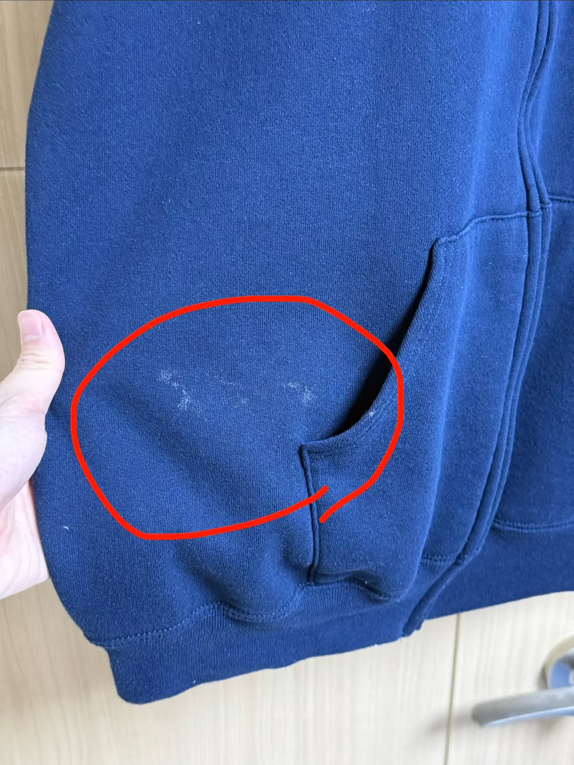 [XXL] 빈티지 러셀 후드집업 네이비 (usa) 상품이미지4